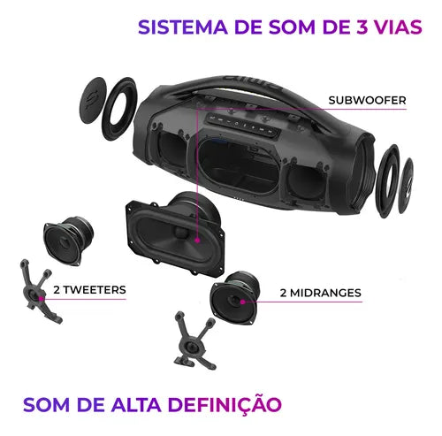 Caixa De Som Boombox Aiwa